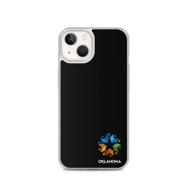 Minimal Oklahoma Logo - Regular iPhone Case (Black)