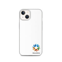 Minimal Oklahoma Logo - Regular iPhone Case (White)