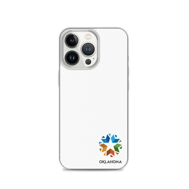 Minimal Oklahoma Logo - Regular iPhone Case (White)