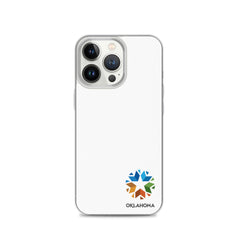 Minimal Oklahoma Logo - Regular iPhone Case (White)