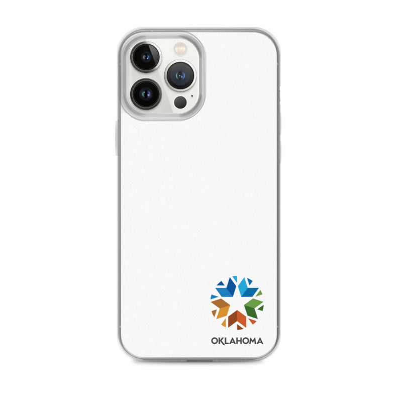 Minimal Oklahoma Logo - Regular iPhone Case (White)