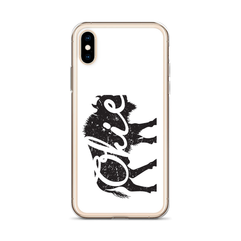 Okie Bison - Regular iPhone Case (White)