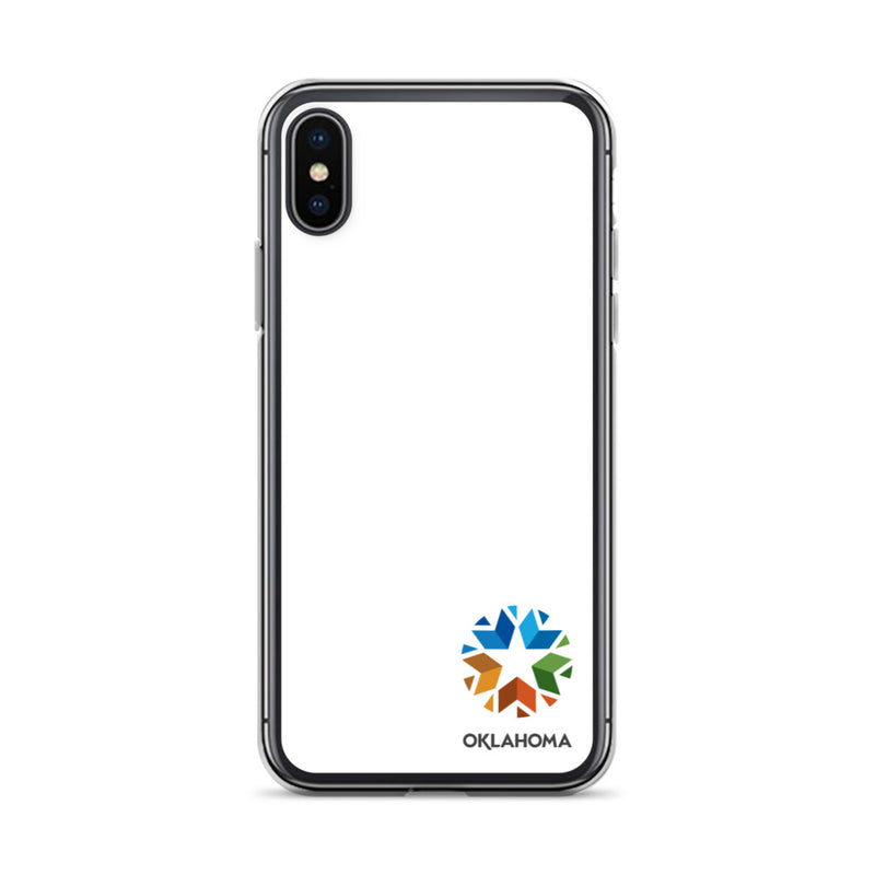 Minimal Oklahoma Logo - Regular iPhone Case (White)