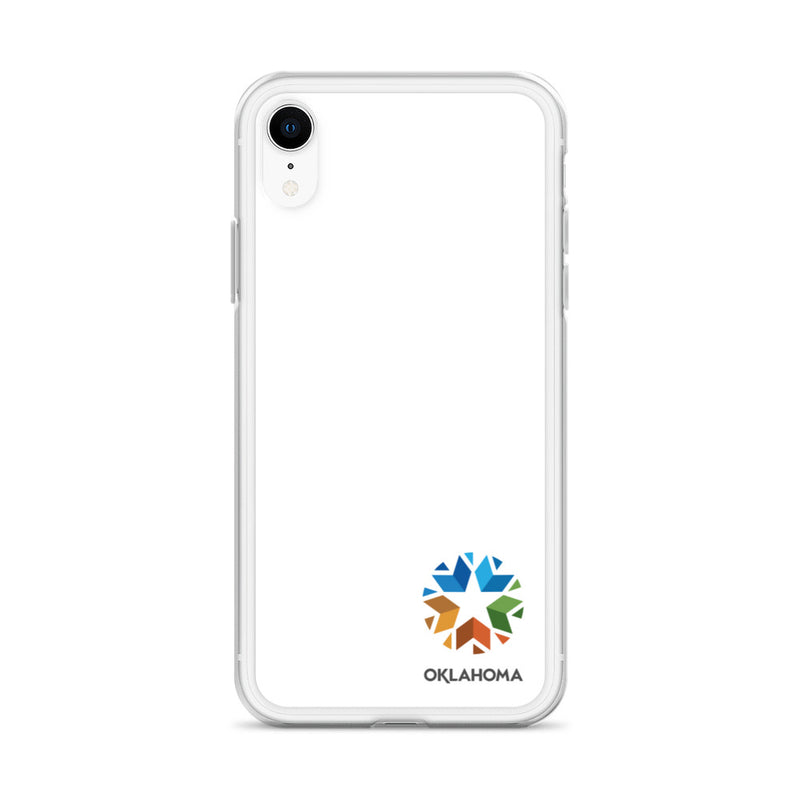 Minimal Oklahoma Logo - Regular iPhone Case (White)