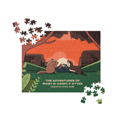 Bixby Y. Beaver & Harry P. Otter 252 Piece Jigsaw Puzzle