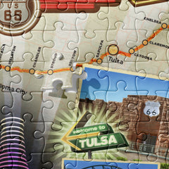 Cruisin' Oklahoma Route 66 Jigsaw Puzzle - 252 Pieces
