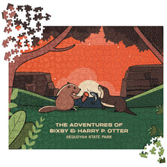 Bixby Y. Beaver & Harry P. Otter 520 Piece Jigsaw Puzzle