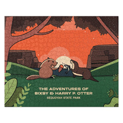 Bixby Y. Beaver & Harry P. Otter 252 Piece Jigsaw Puzzle