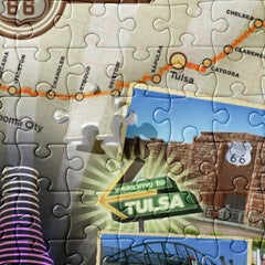 Cruisin' Oklahoma Route 66 Jigsaw Puzzle - 252 Pieces