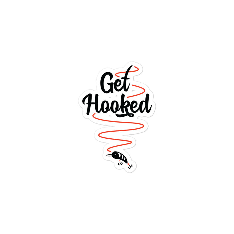 3-inch "Get Hooked" Oklahoma Fishing Trail Sticker