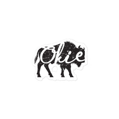 3-inch Okie Bison Sticker (Distressed)