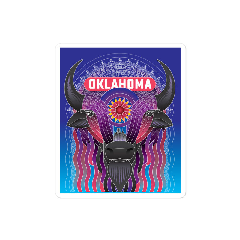 4-inch Oklahoma Bison Sticker