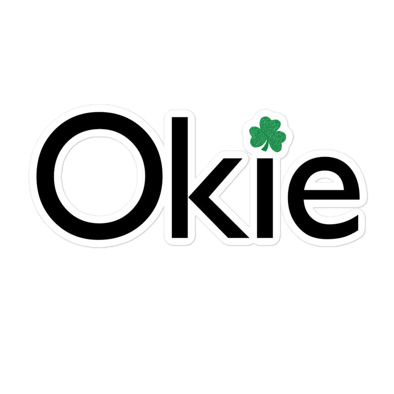 3-inch Okie Shamrock Sticker