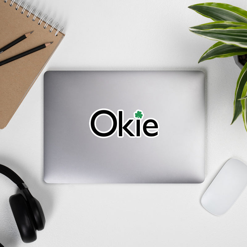 3-inch Okie Shamrock Sticker