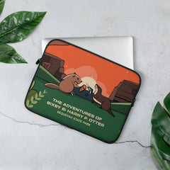 The Adventures of Bixby Y. Beaver & Harry P. Otter Laptop Sleeve - 13 inch.