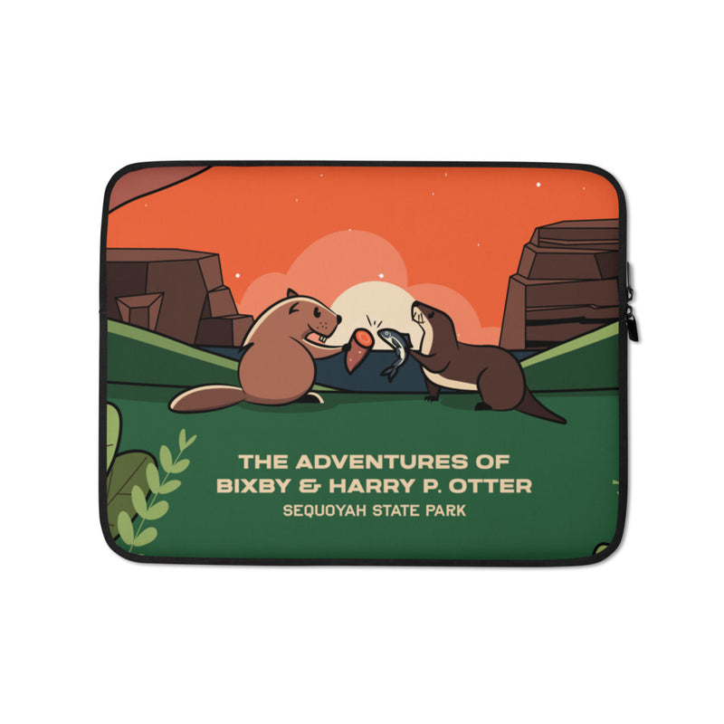 The Adventures of Bixby Y. Beaver & Harry P. Otter Laptop Sleeve - 13 inch.