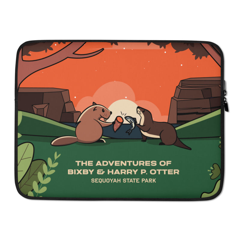 The Adventures of Bixby Y. Beaver & Harry P. Otter Laptop Sleeve - 13 inch.