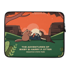The Adventures of Bixby Y. Beaver & Harry P. Otter Laptop Sleeve - 13 inch.