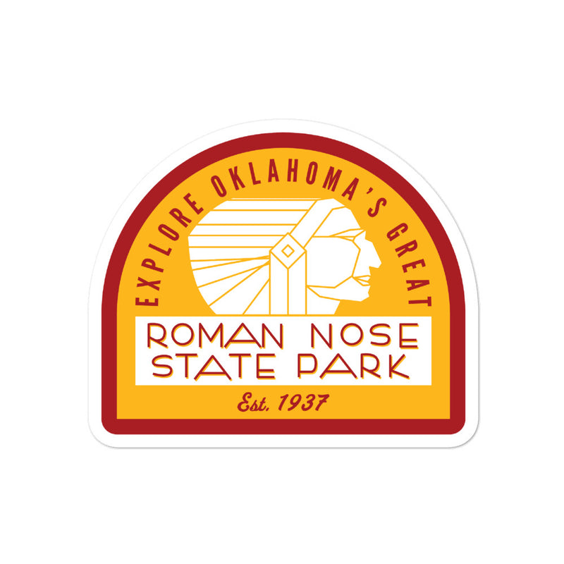 3-inch Roman Nose State Park Sticker