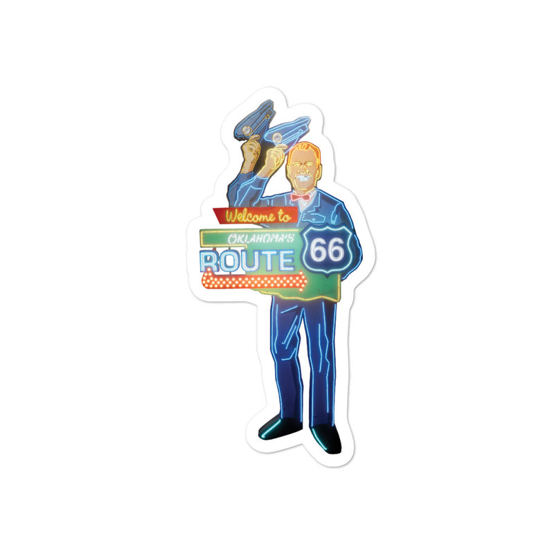 3-inch Welcome to Oklahoma's Route 66 Sticker