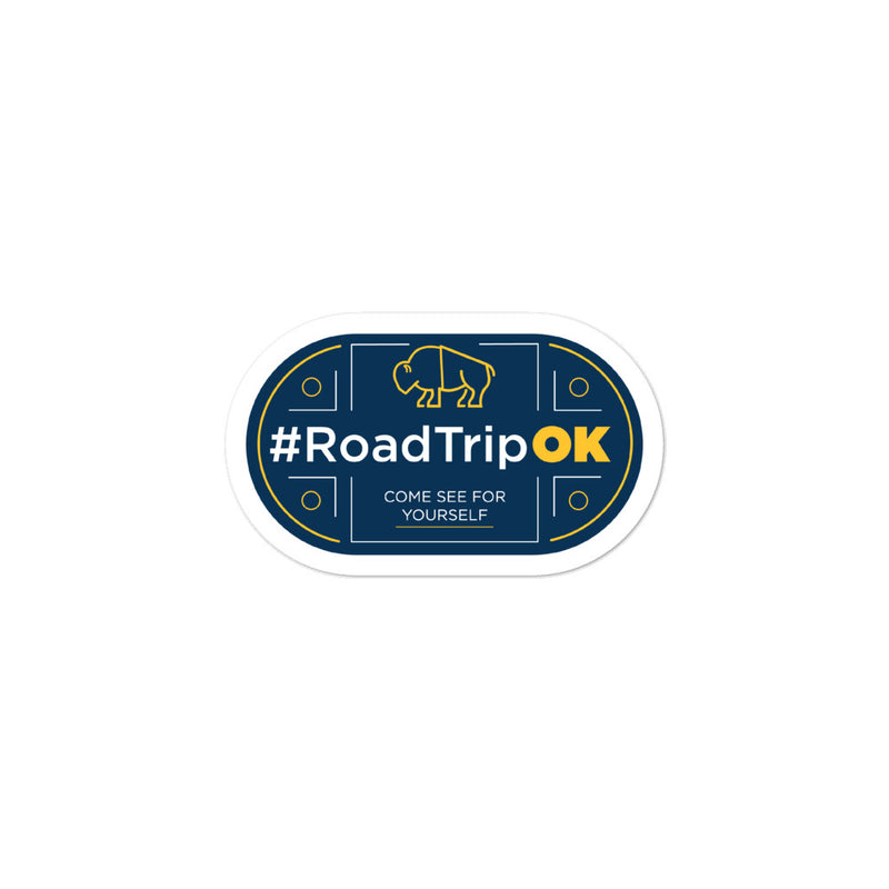 3-inch Road Trip OK Sticker
