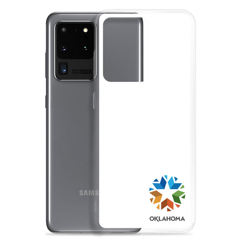 Minimal Oklahoma Logo - Samsung Phone Case (White)