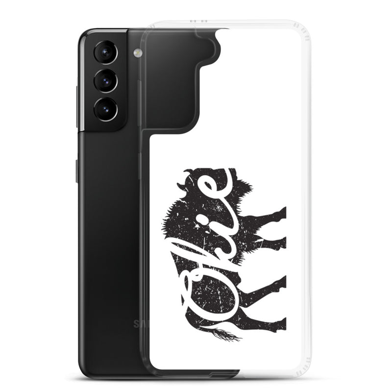 Okie Bison - Samsung Case (White)