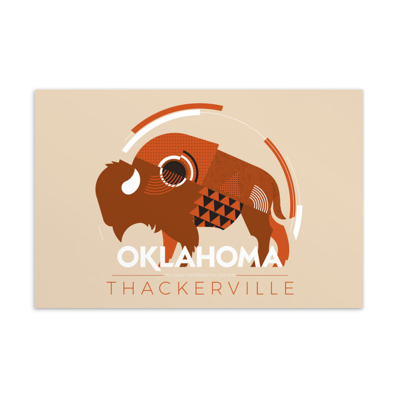 Thackerville Bison Postcard