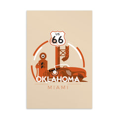 Miami Route 66 Postcard