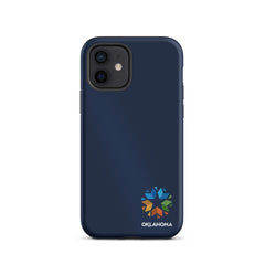 Minimal Oklahoma Logo - Tough iPhone Case (Navy)