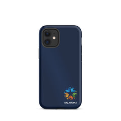 Minimal Oklahoma Logo - Tough iPhone Case (Navy)