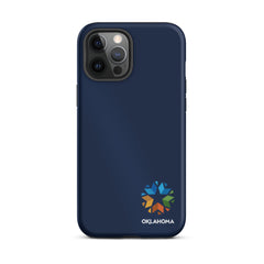 Minimal Oklahoma Logo - Tough iPhone Case (Navy)