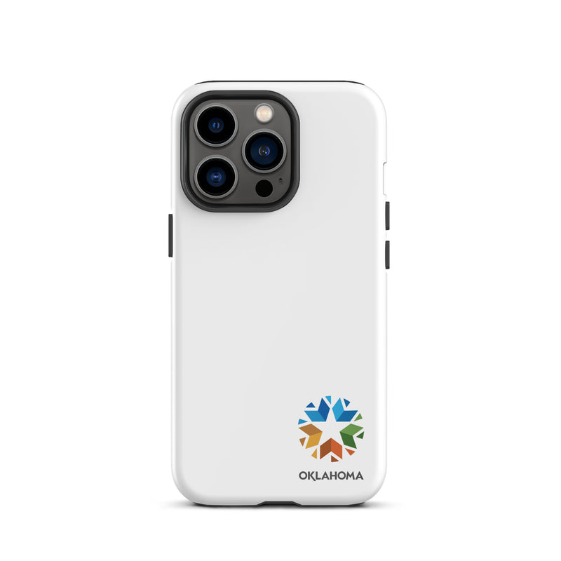 Minimal Oklahoma Logo iPhone Case in White for iPhone 11 - Glossy
