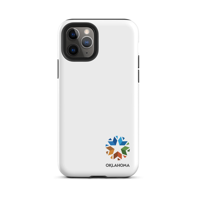 Minimal Oklahoma Logo iPhone Case in White for iPhone 11 - Glossy