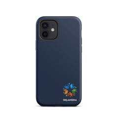 Minimal Oklahoma Logo - Tough iPhone Case (Navy)