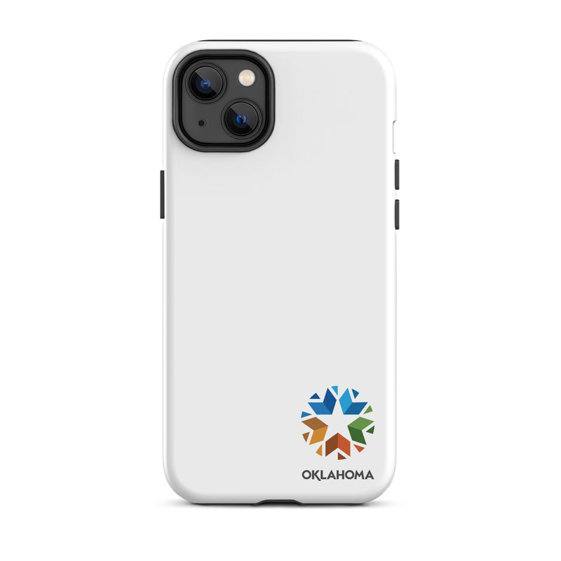 Minimal Oklahoma Logo iPhone Case in White for iPhone 11 - Glossy