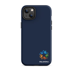Minimal Oklahoma Logo - Tough iPhone Case (Navy)