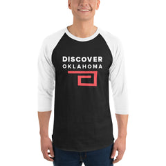Discover Oklahoma 3/4 Sleeve Raglan Shirt