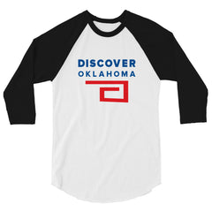 Discover Oklahoma 3/4 Sleeve Raglan Shirt