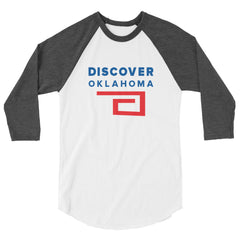 Discover Oklahoma 3/4 Sleeve Raglan Shirt