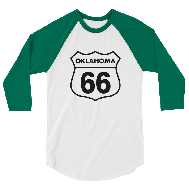Route 66 Oklahoma - 3/4 Sleeve Raglan Shirt