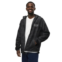 Oklahoma State Parks Lightweight Zip Up Windbreaker in Black