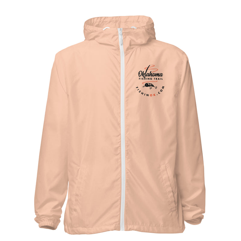 Oklahoma Fishing Trail Lightweight Zip Up Windbreaker