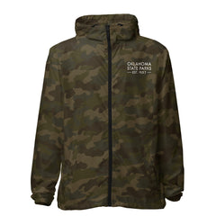 Oklahoma State Parks Lightweight Zip Up Windbreaker in Black