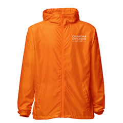 Oklahoma State Parks Lightweight Zip Up Windbreaker in Black