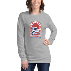 Explore Robbers Cave Unisex Long Sleeve T-Shirt in Black Heather