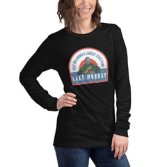 Lake Murray State Park Adult Unisex Long Sleeve T-Shirt in Black Heather