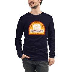 Roman Nose State Park Adult Unisex Long Sleeve T-Shirt in Black