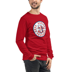 Explore Robbers Cave Adult Unisex Long Sleeve T-Shirt in Black Heather
