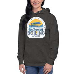 Oklahoma State Parks Vintage Logo Hoodie in Forest Green